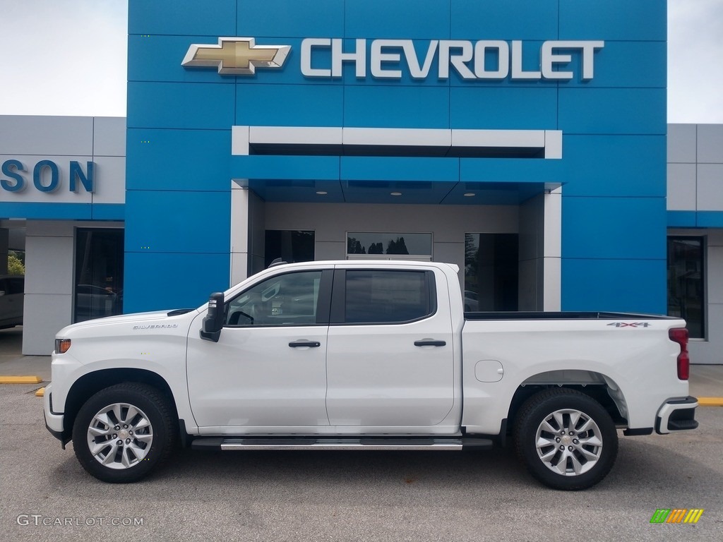 2021 Silverado 1500 Custom Crew Cab 4x4 - Summit White / Jet Black photo #1