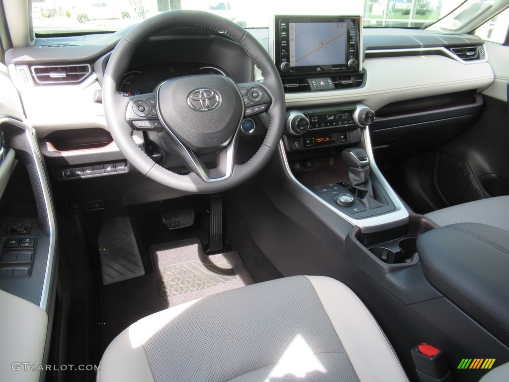 2020 Toyota RAV4 Limited AWD Hybrid Light Gray Dashboard Photo #142322980