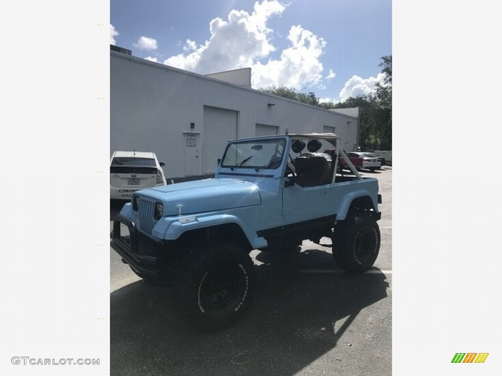 1989 Wrangler Islander 4x4 - Spinnaker Blue / Beige photo #1