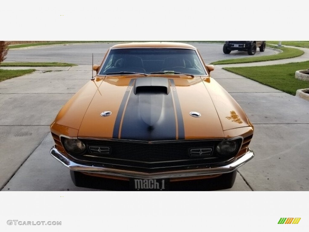 1970 Mustang Mach 1 - Grabber Orange / Black photo #2