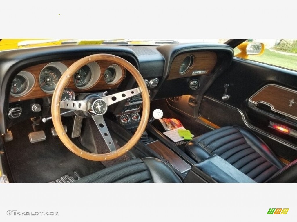Black Interior 1970 Ford Mustang Mach 1 Photo #142323998