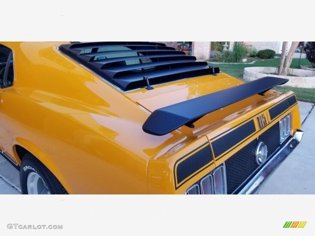 1970 Mustang Mach 1 - Grabber Orange / Black photo #13