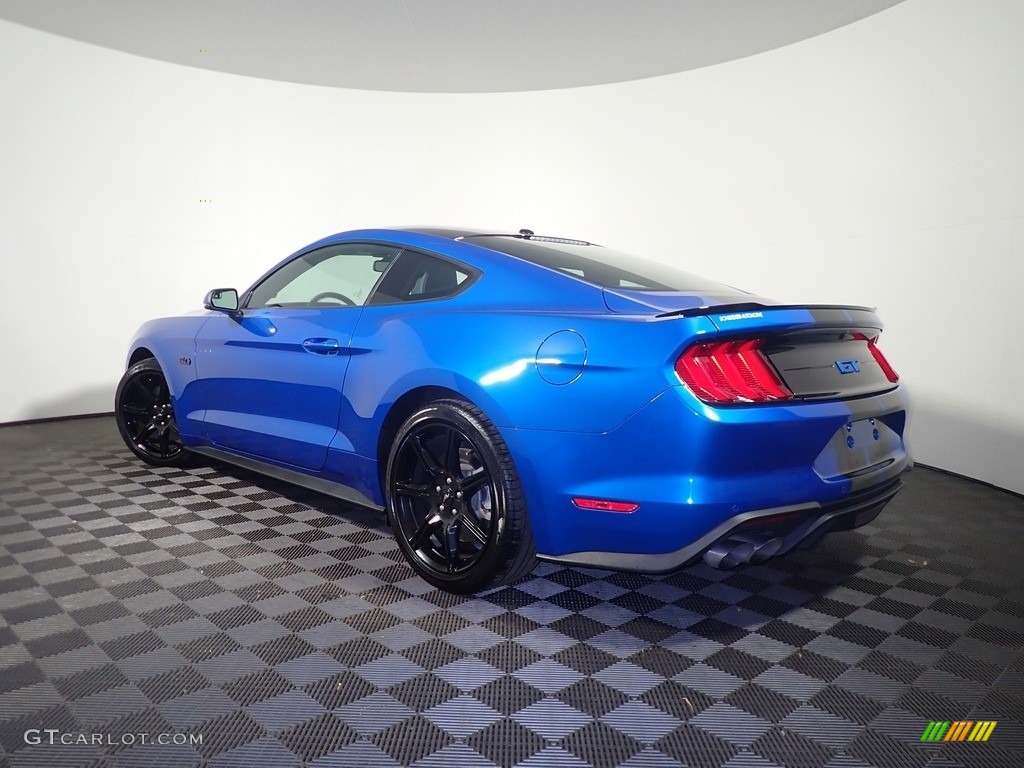 2020 Mustang GT Premium Fastback - Velocity Blue / Ebony photo #12