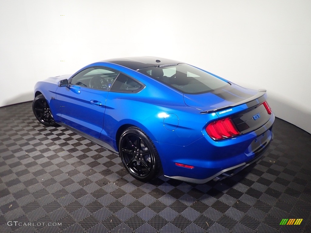 2020 Mustang GT Premium Fastback - Velocity Blue / Ebony photo #13