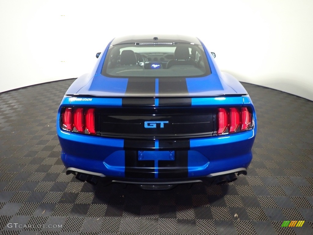 2020 Mustang GT Premium Fastback - Velocity Blue / Ebony photo #14