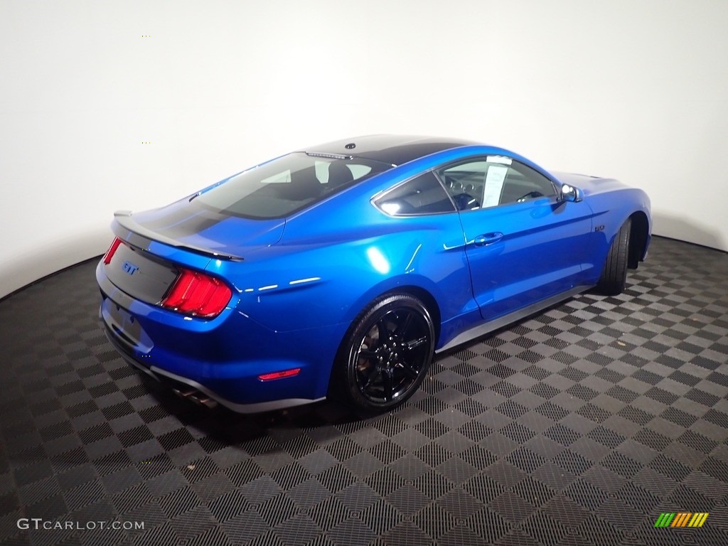 2020 Mustang GT Premium Fastback - Velocity Blue / Ebony photo #18