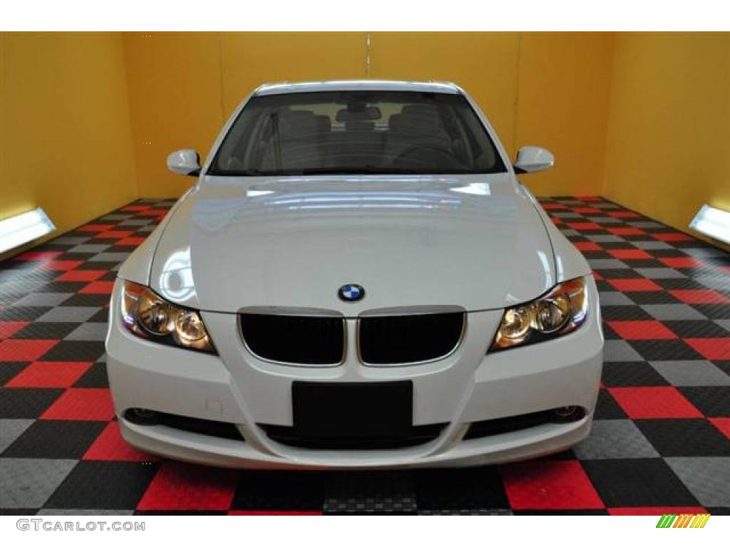 2006 3 Series 325i Sedan - Alpine White / Beige photo #2