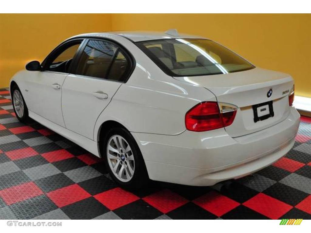 2006 3 Series 325i Sedan - Alpine White / Beige photo #4