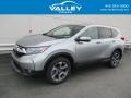 2018 Lunar Silver Metallic Honda CR-V EX AWD  photo #1