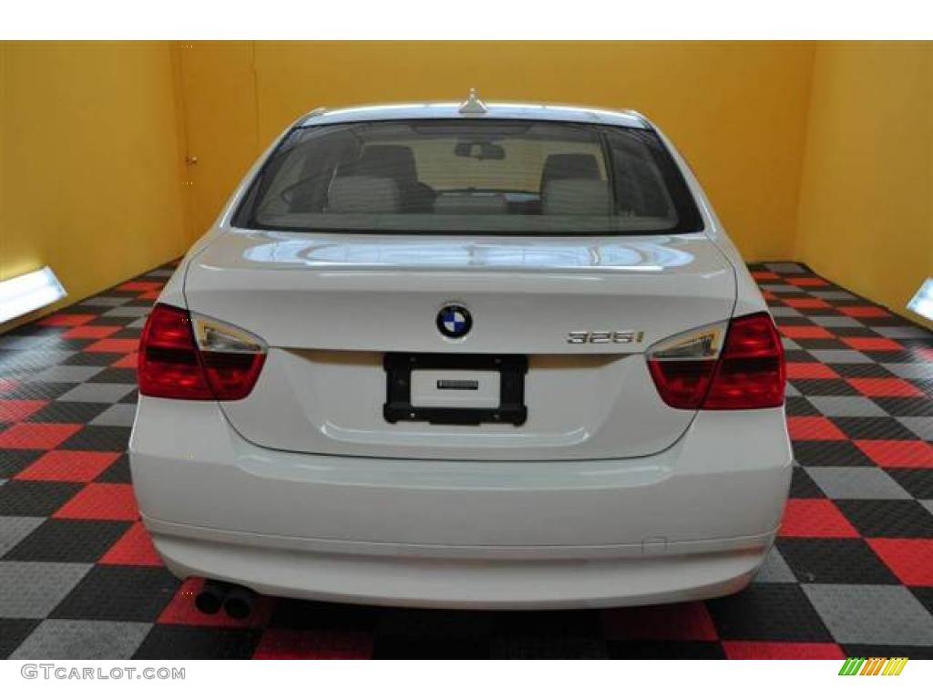 2006 3 Series 325i Sedan - Alpine White / Beige photo #5