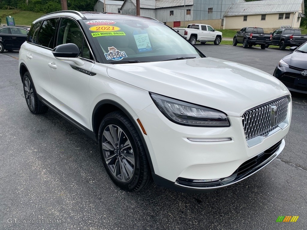 Pristine White 2021 Lincoln Corsair Reserve AWD Exterior Photo #142328558
