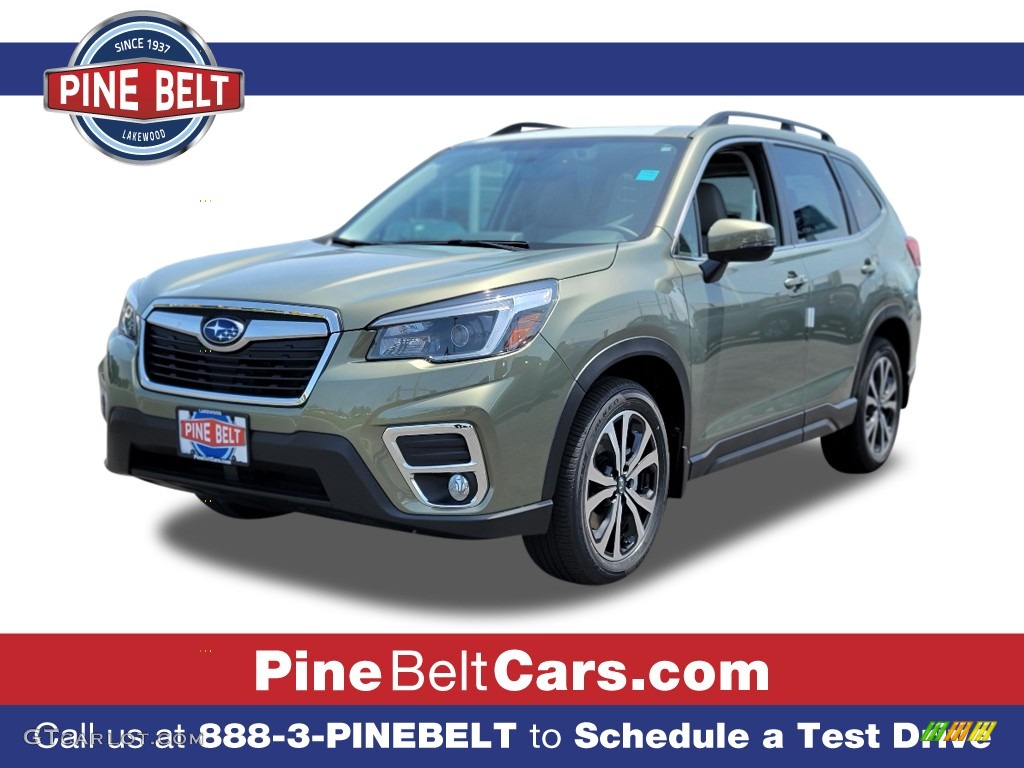 2021 Forester 2.5i Limited - Jasper Green Metallic / Gray photo #1