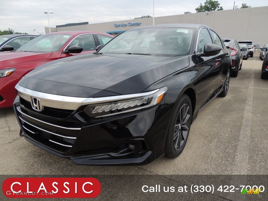 2021 Accord EX-L - Crystal Black Pearl / Black photo #1