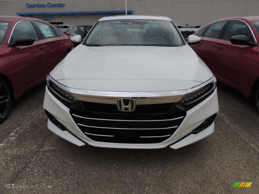 2021 Accord Touring Hybrid - Platinum White Pearl / Black photo #2