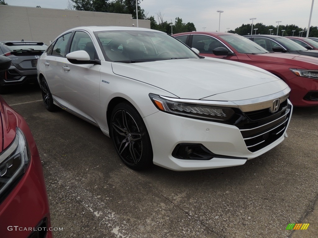 2021 Accord Touring Hybrid - Platinum White Pearl / Black photo #3