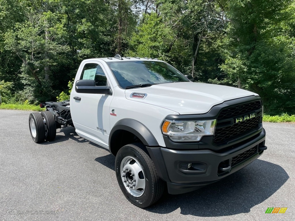 Bright White 2021 Ram 4500 Tradesman Regular Cab Chassis Exterior Photo #142329860