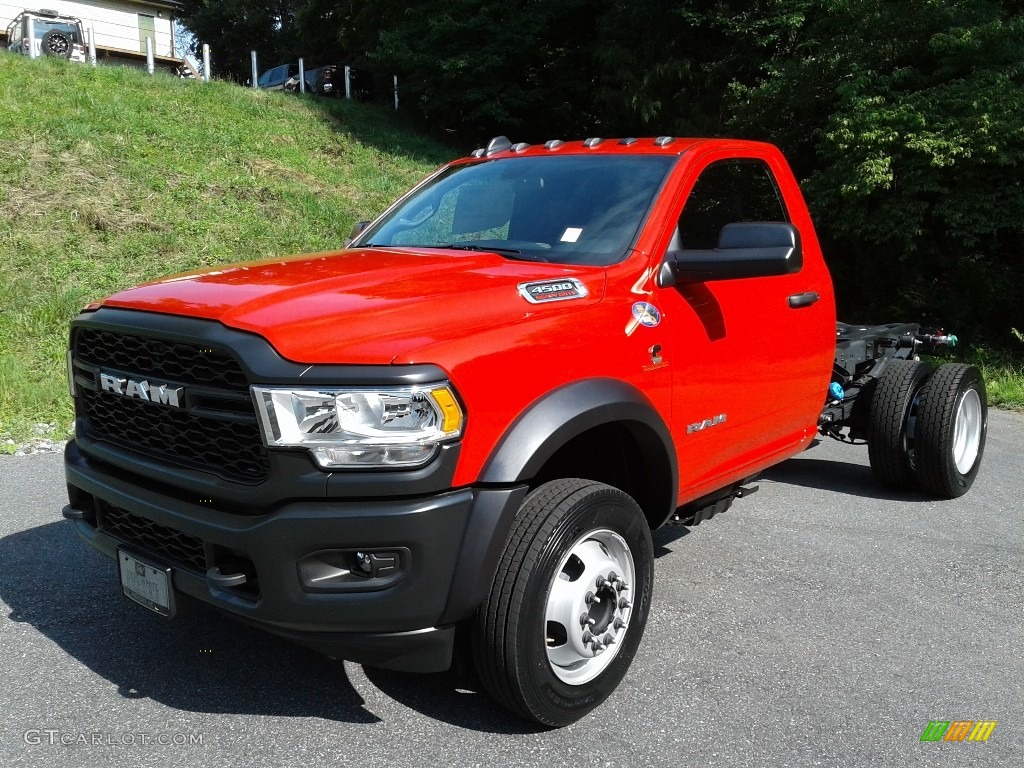 Flame Red 2021 Ram 4500 Tradesman Regular Cab 4x4 Chassis Exterior Photo #142330372