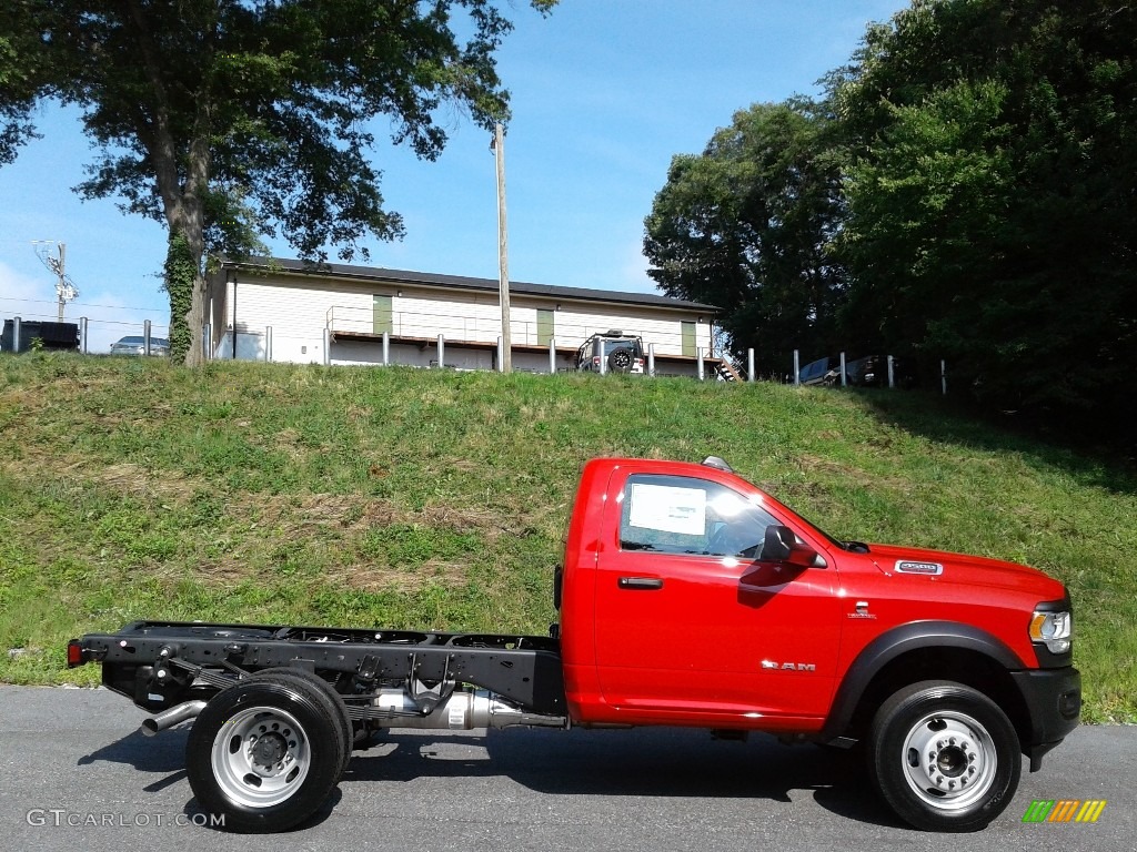 Flame Red 2021 Ram 4500 Tradesman Regular Cab 4x4 Chassis Exterior Photo #142330453