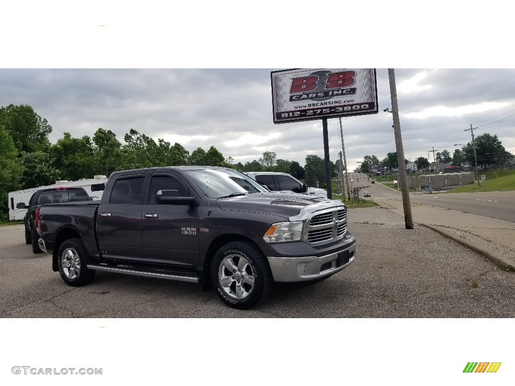 2014 1500 Big Horn Crew Cab 4x4 - Granite Crystal Metallic / Black/Diesel Gray photo #31