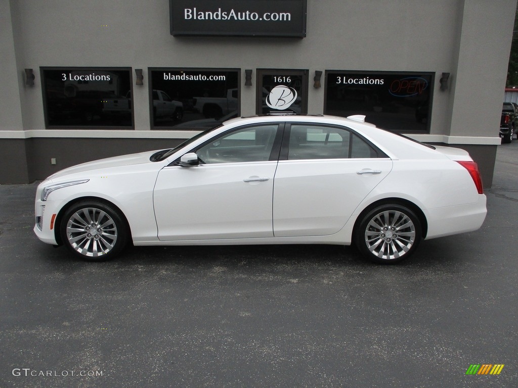 Crystal White Tricoat Cadillac CTS