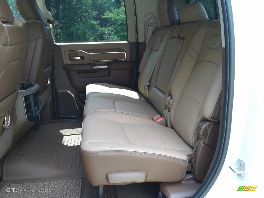 2021 3500 Limited Longhorn Mega Cab 4x4 - Pearl White / Light Mountain Brown/Mountain Brown photo #15