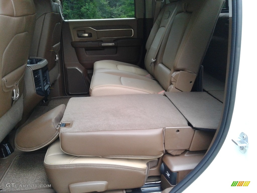 2021 3500 Limited Longhorn Mega Cab 4x4 - Pearl White / Light Mountain Brown/Mountain Brown photo #17