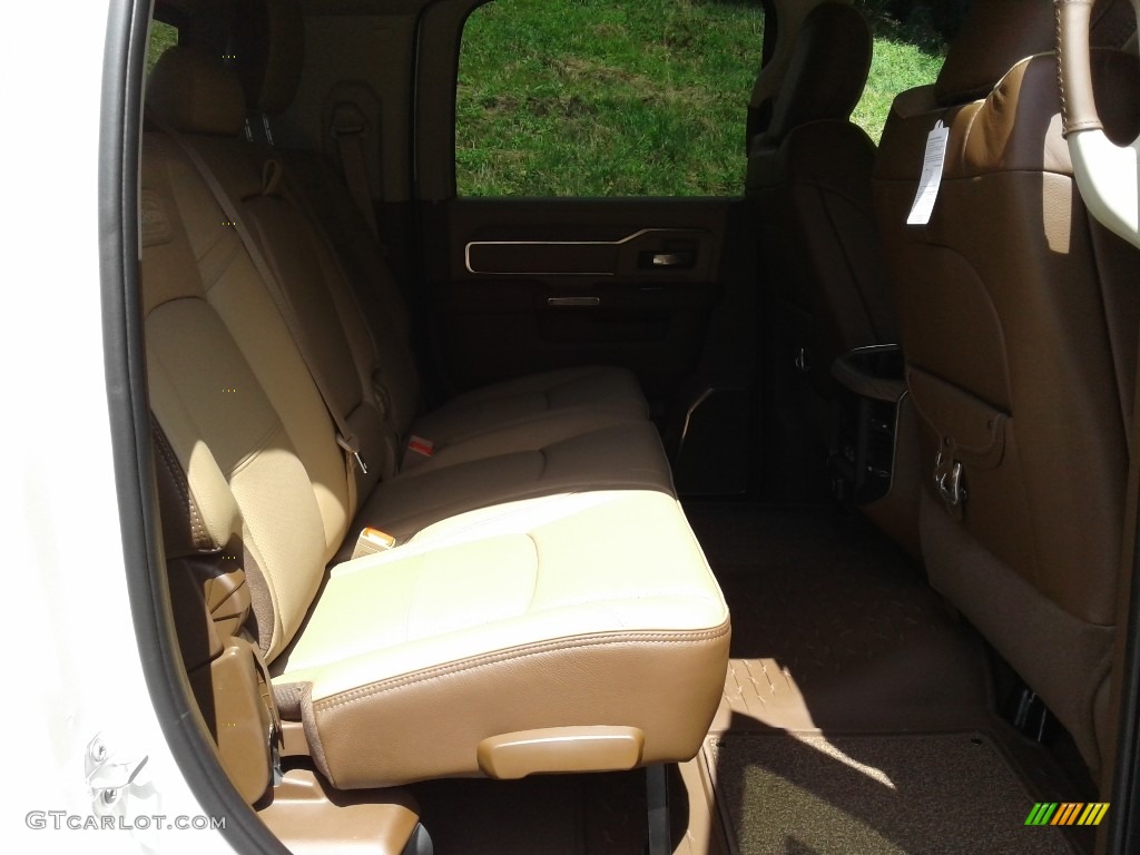 2021 3500 Limited Longhorn Mega Cab 4x4 - Pearl White / Light Mountain Brown/Mountain Brown photo #18