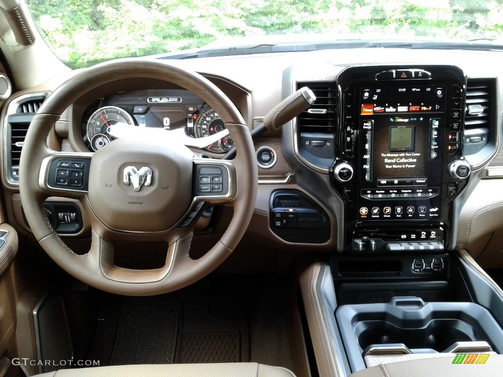 2021 3500 Limited Longhorn Mega Cab 4x4 - Pearl White / Light Mountain Brown/Mountain Brown photo #21