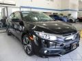 Crystal Black Pearl 2018 Honda Civic EX-T Sedan Exterior