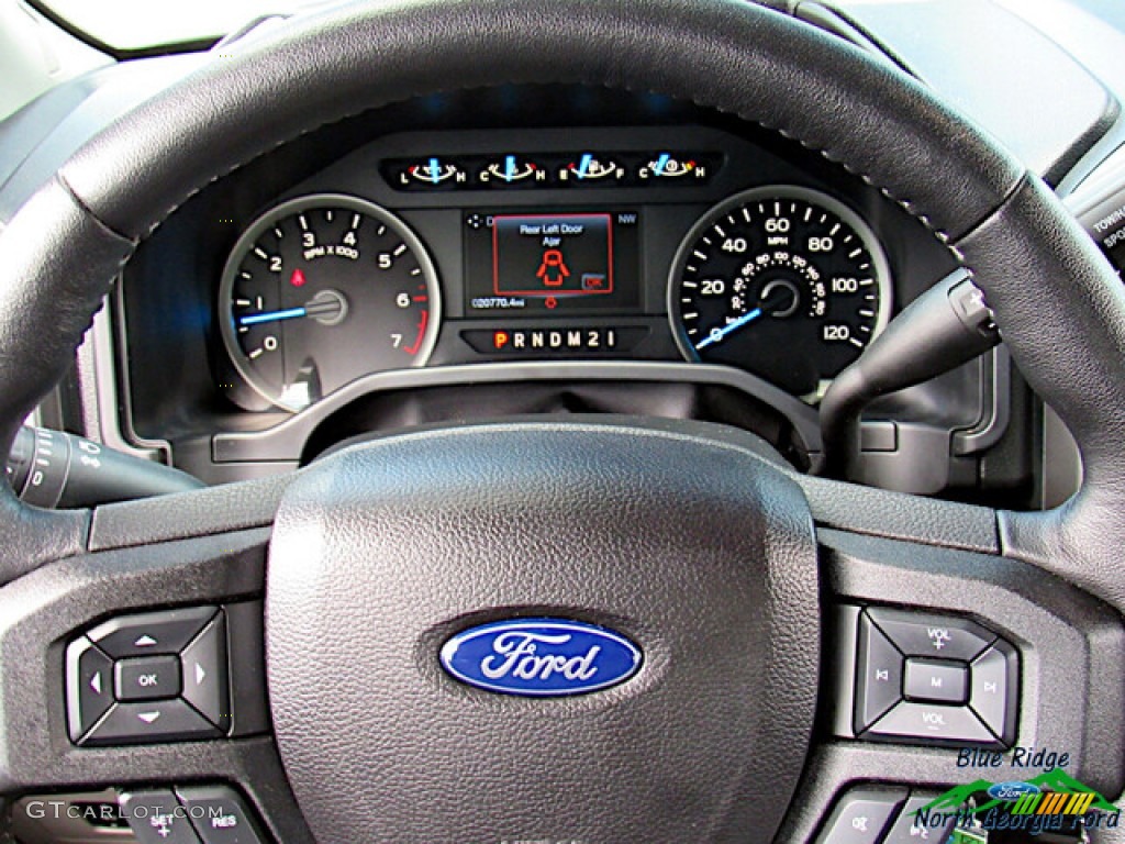 2017 Ford F150 XLT SuperCab Earth Gray Steering Wheel Photo #142333497