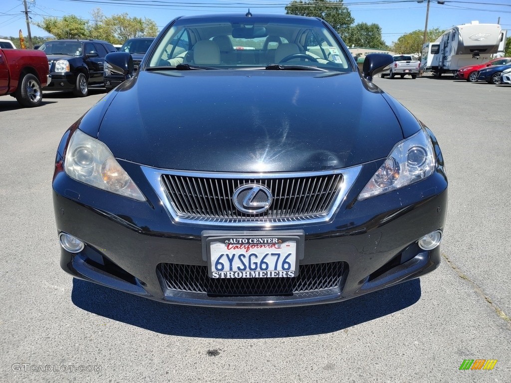 2010 IS 250C Convertible - Obsidian Black / Black photo #2