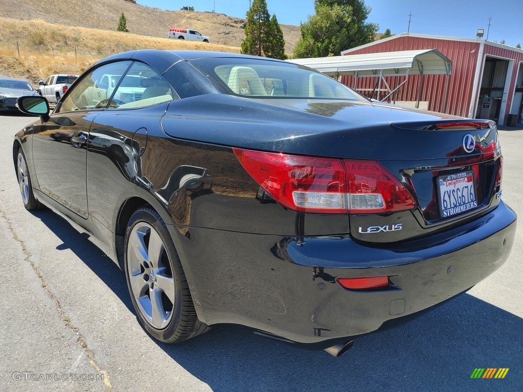 2010 IS 250C Convertible - Obsidian Black / Black photo #6