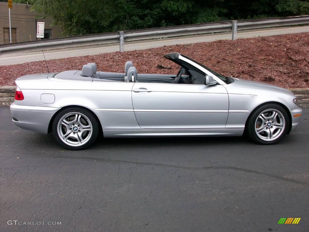 2006 3 Series 330i Convertible - Titanium Silver Metallic / Grey photo #8