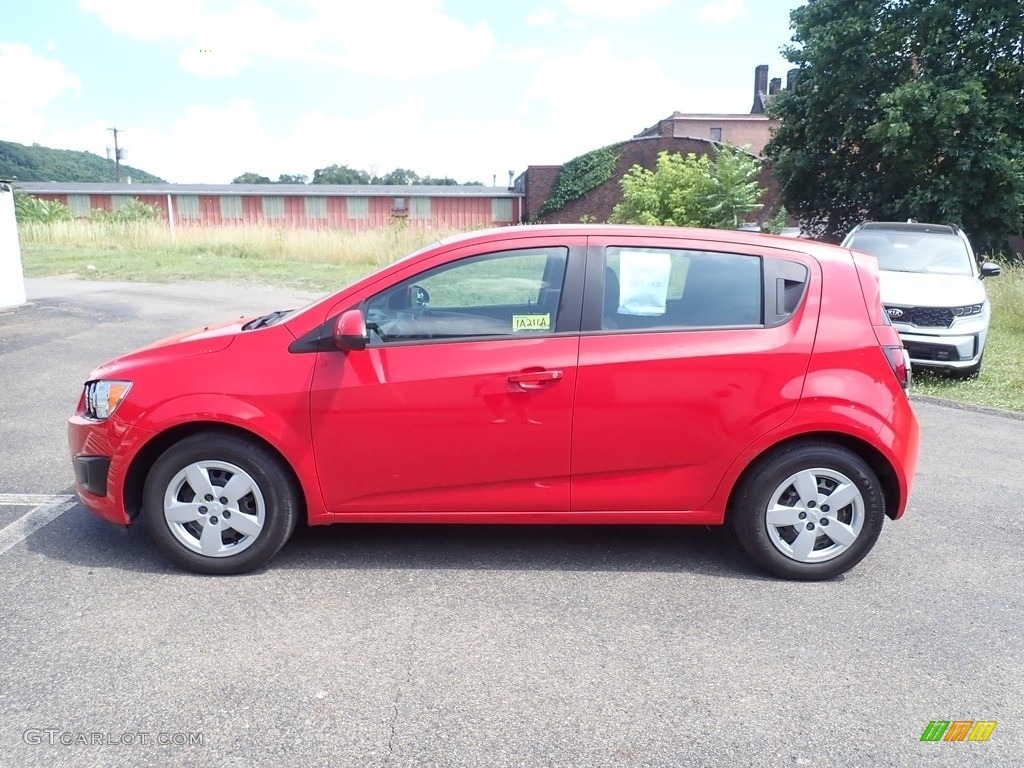 Red Hot 2014 Chevrolet Sonic LS Hatchback Exterior Photo #142337107