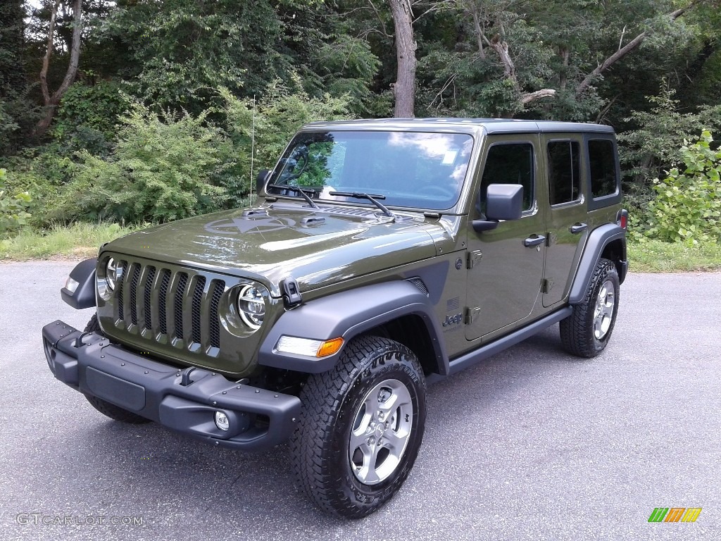 Sarge Green 2021 Jeep Wrangler Unlimited Freedom Edition 4x4 Exterior Photo #142337842