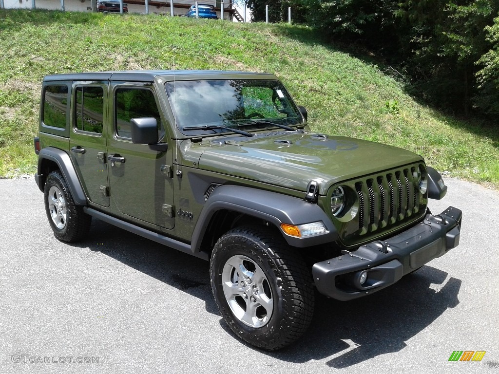 2021 Wrangler Unlimited Freedom Edition 4x4 - Sarge Green / Black photo #6