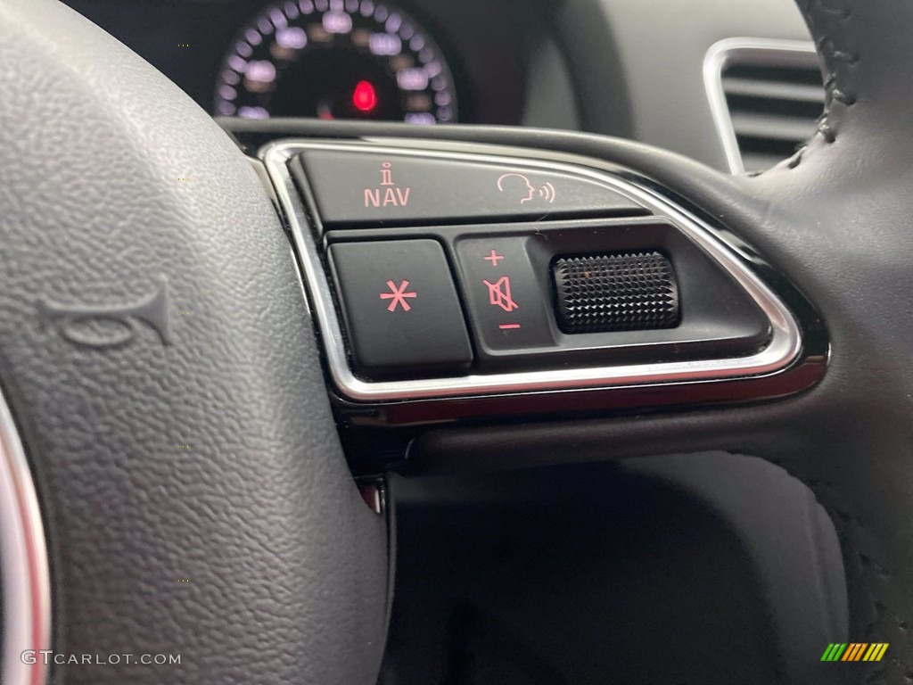 2017 Audi Q3 2.0 TFSI Premium Plus quattro Black Steering Wheel Photo #142338085