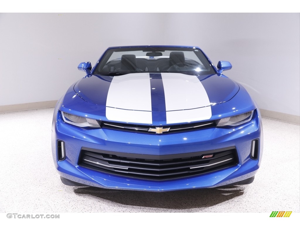 2017 Camaro LT Convertible - Hyper Blue Metallic / Jet Black photo #3