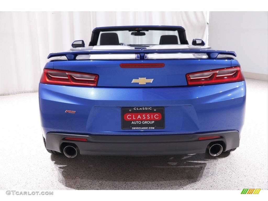 2017 Camaro LT Convertible - Hyper Blue Metallic / Jet Black photo #19
