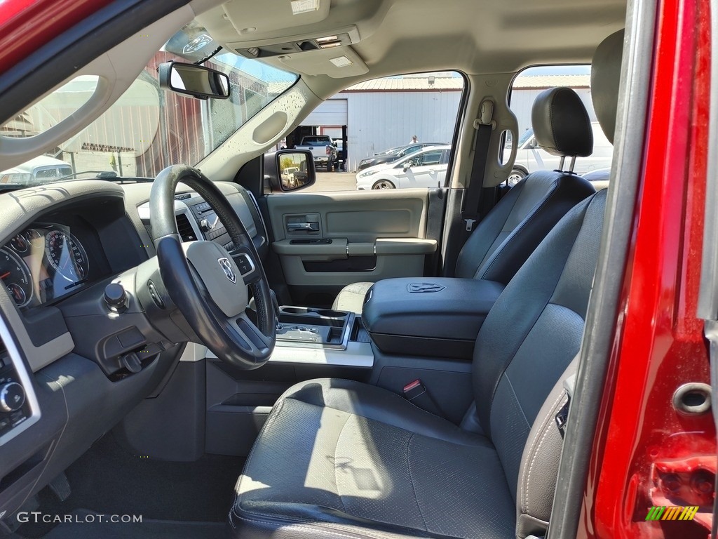 2010 Ram 1500 SLT Crew Cab - Flame Red / Dark Slate/Medium Graystone photo #9
