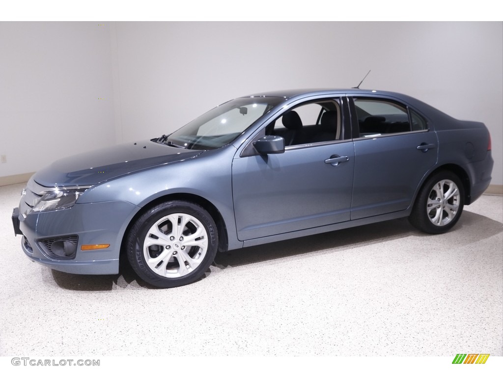 2012 Fusion SE - Steel Blue Metallic / Charcoal Black photo #3