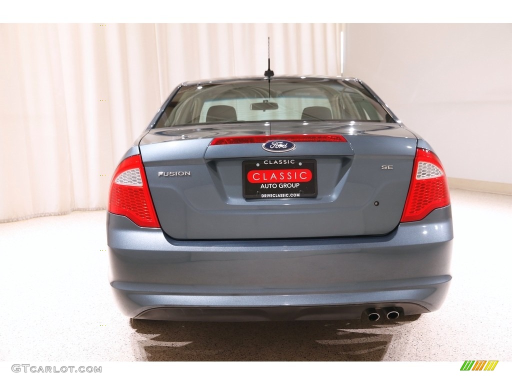 2012 Fusion SE - Steel Blue Metallic / Charcoal Black photo #16