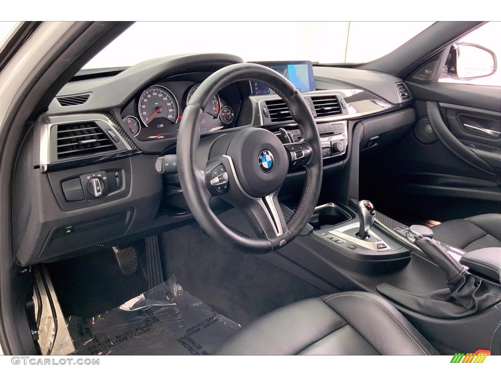 Black Interior 2018 BMW M3 Sedan Photo #142343764