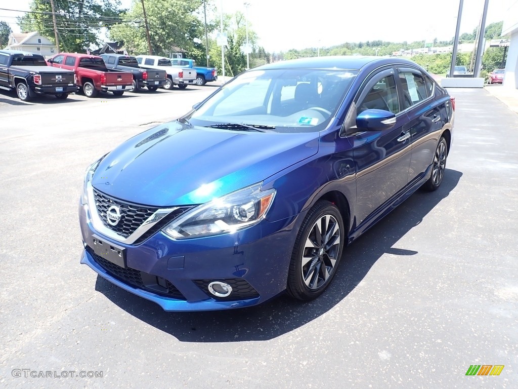 2018 Sentra SR Turbo - Deep Blue Pearl / Charcoal photo #7
