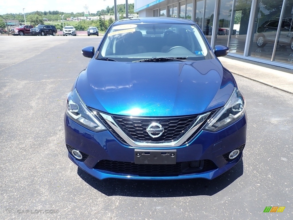 2018 Sentra SR Turbo - Deep Blue Pearl / Charcoal photo #8