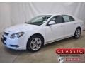 Summit White 2009 Chevrolet Malibu LT Sedan