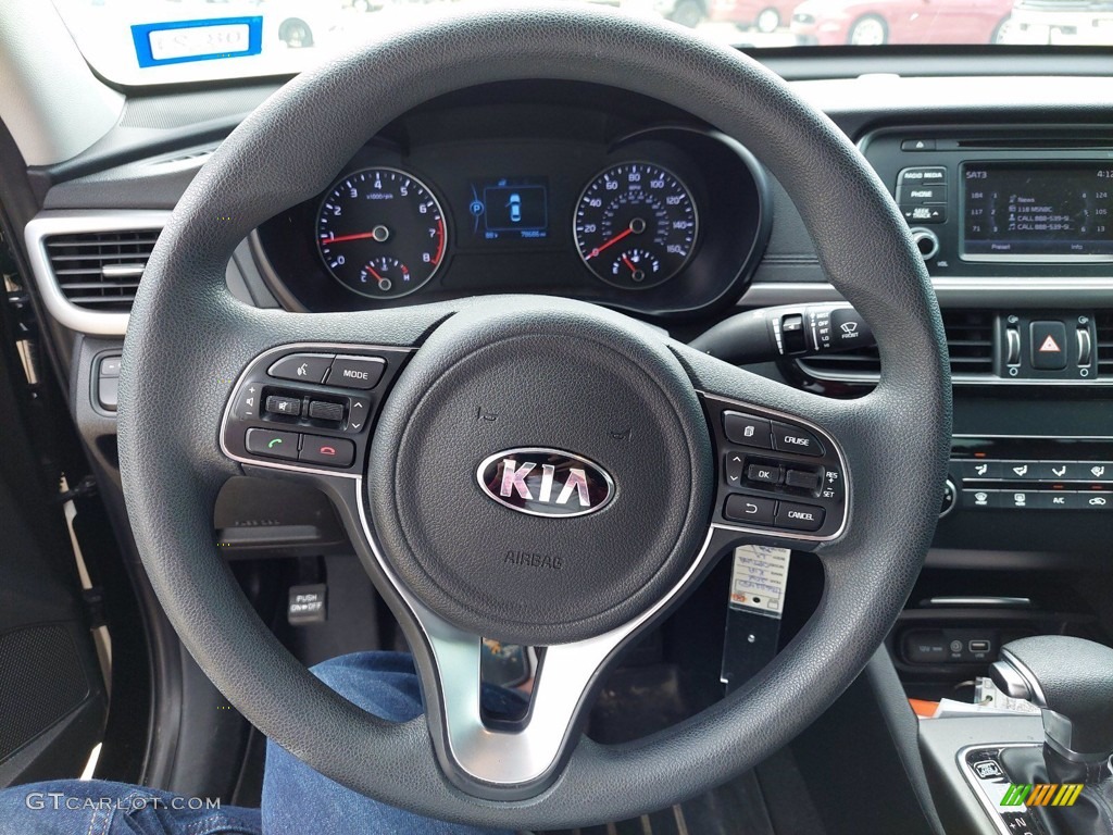2016 Kia Optima LX Black Steering Wheel Photo #142344654