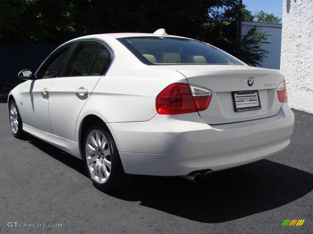 2006 3 Series 330xi Sedan - Alpine White / Beige photo #5