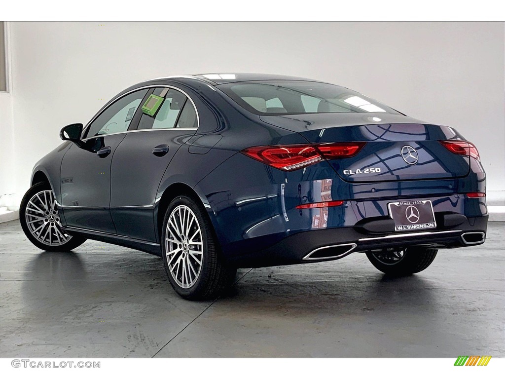 2021 CLA 250 Coupe - Denim Blue Metallic / Macchiato Beige photo #2