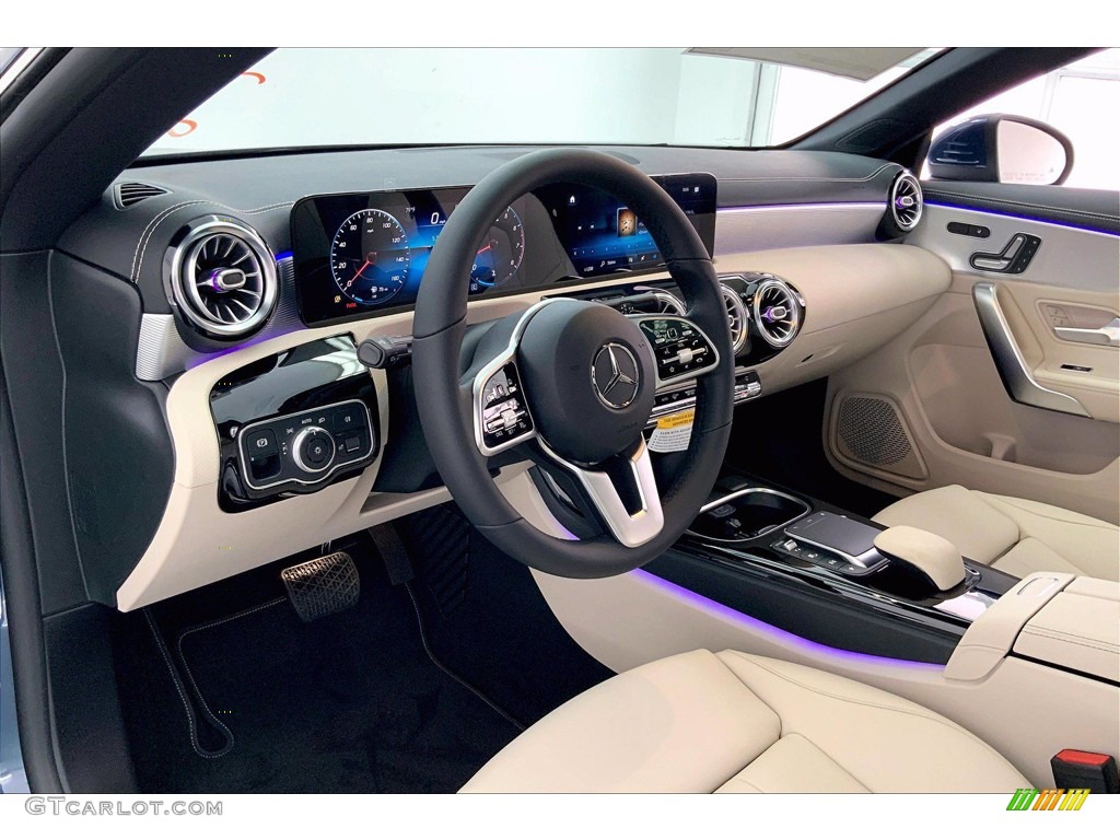 2021 CLA 250 Coupe - Denim Blue Metallic / Macchiato Beige photo #4